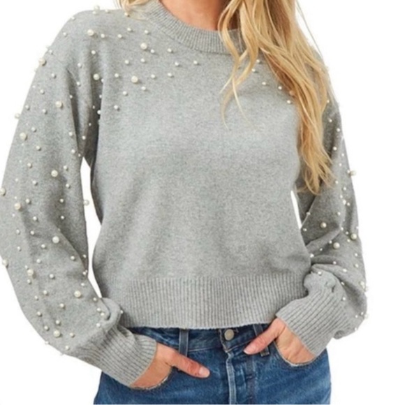 Chelsea & Violet Sweaters - Long Sleeve Pearl Sweater (Chelsea & Violet?)